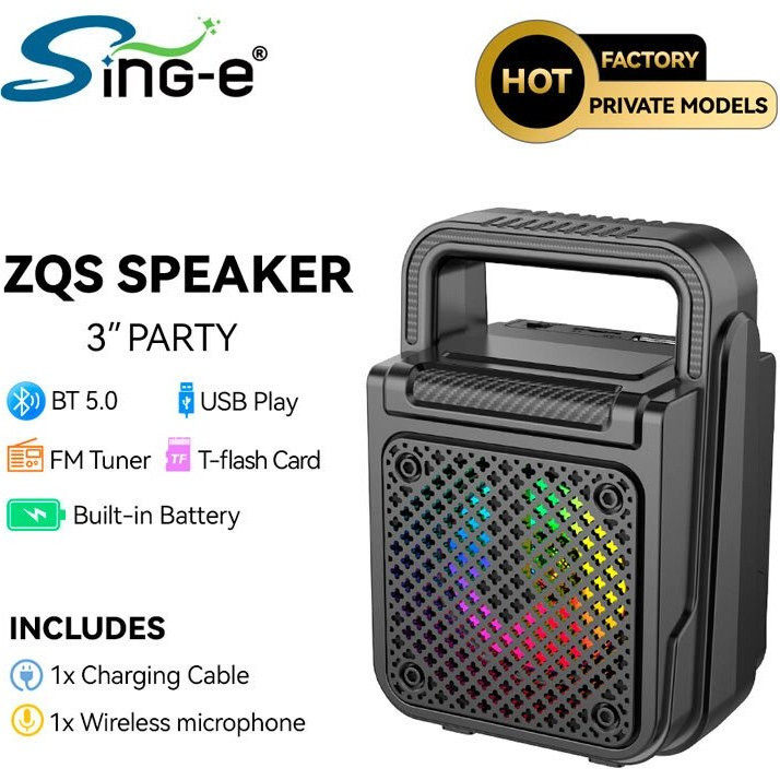 اسپیکر بلوتوثی برند Sing-e مدل ZQS-W3103